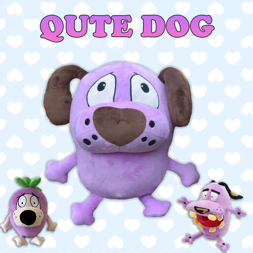 TreasuringU Lila Hund Plüschtiere Cartoon Tiere Flauschige Puppen Kawaii Hund Stofftier Plüschtier Aubergine Hundespielzeug Weihnachtsgeschenke