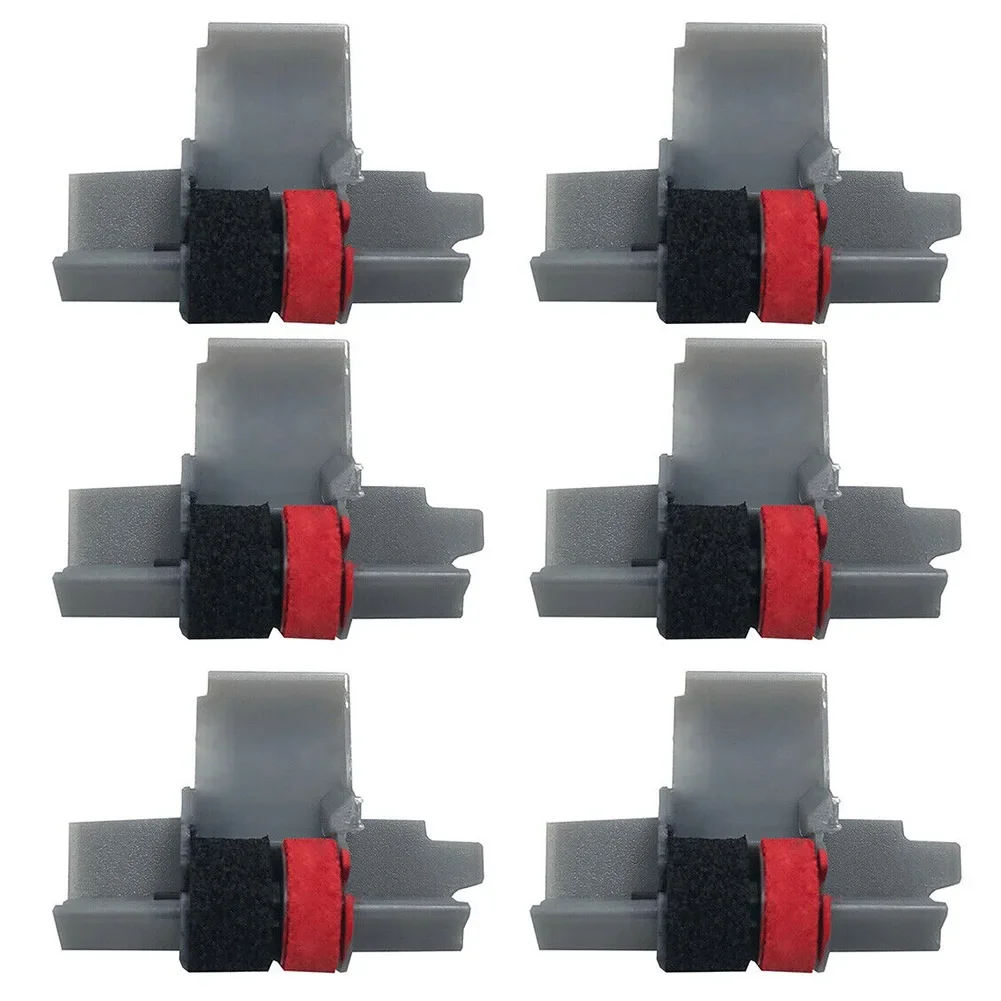 

Long Lasting Performance 6 Pack IR40T Calculator Ink Rollers In Black And Red Compatible With Seiko Citizen And More