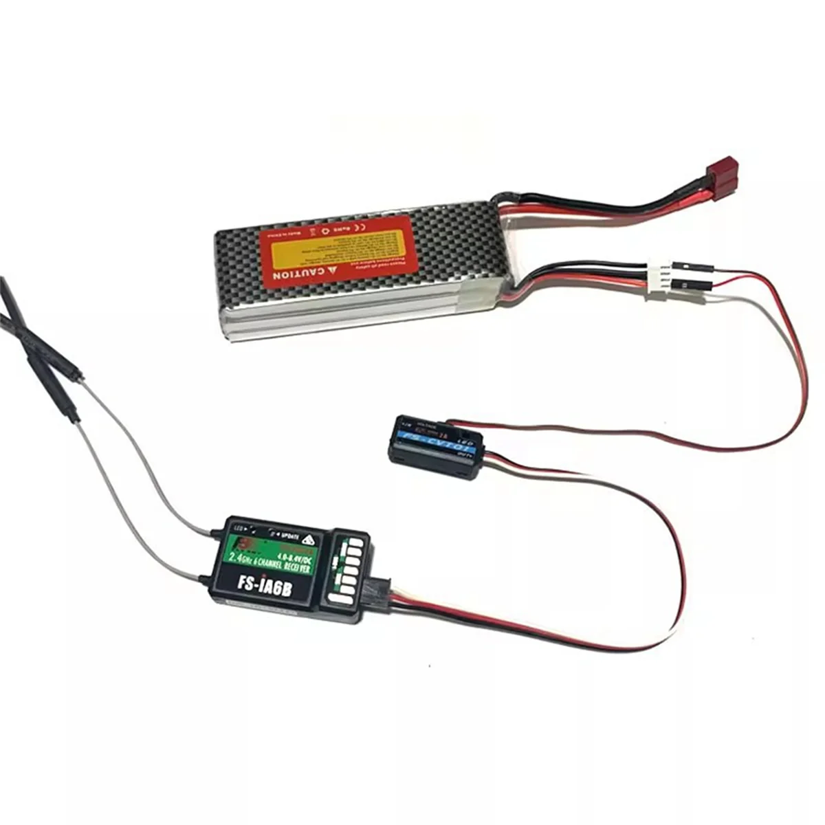 BAAU 2X -CVT01 Voltage Sensor Telemetry Data Module for FSi6 FSi10 IA6B IA10 Receiver FPV RC Parts