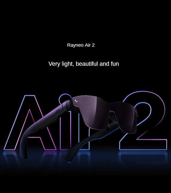 TCL Rayneo Air 2 Smart AR Glasses HD Giant Screen Viewing Glasses  