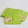 Wooden Clock Model Teaching Aid Montessori Learning Clocks with Cards Kindergartner Toy for Game Interaction Playroom Wall 5