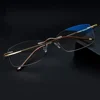 NOMANOV =  Titanium Alloy Rimless Progressive Multifocal Reading Glasses See Near And Far ADD +75 100 150 175 200 To 400 3