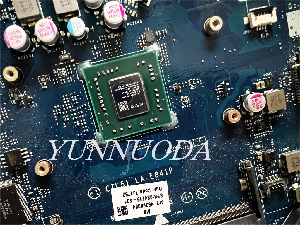 para hp Pavilion Laptop Motherboard com E2-9000 A4-9120 A6-9220 A9-9420 Amd Cpu Ddr4 100 Testado Ctl5153 La-e841p - Imagem 4
