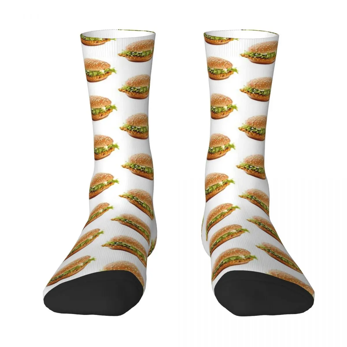 

Metric McChicken Socks Harajuku Sweat Absorbing Stockings All Season Long Socks Accessories for Unisex Gifts