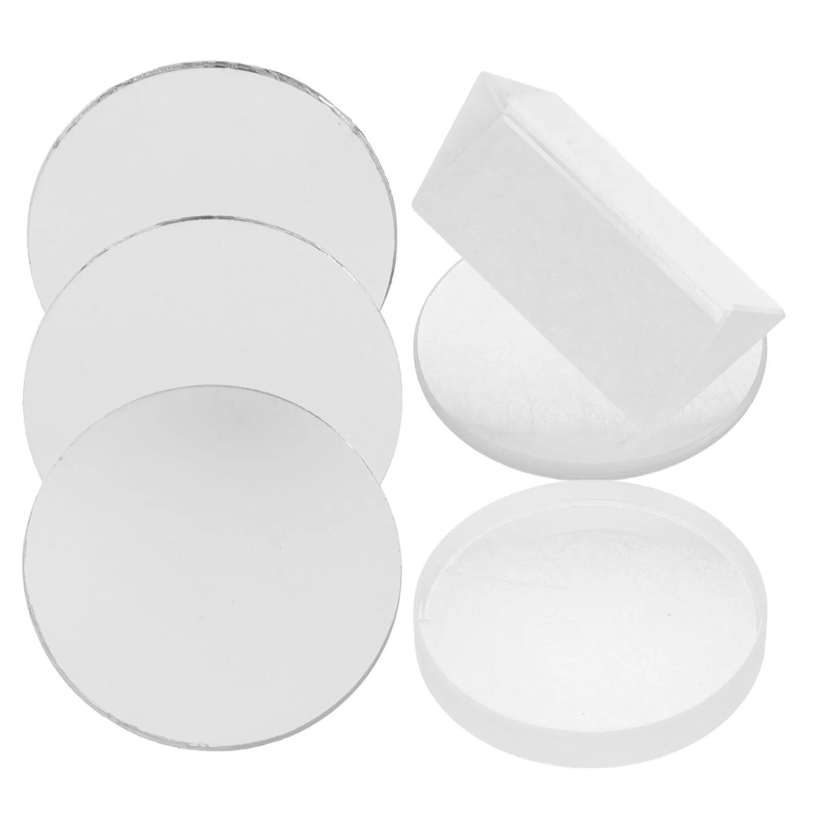 1세트 물리학 렌즈 실험 세트 카메라 망원경 관찰용 유리 광학 렌즈 투명 프로젝트용