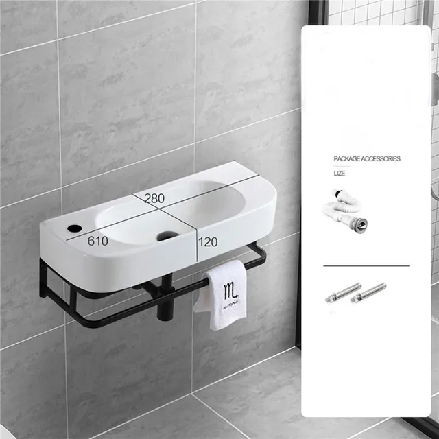อ่างล้างหน้าเซรามิกติดผนัง, อ่างล้างหน้าระเบียง, อ่างแขวน, อพาร์ทเมนต์ขนาดเล็ก, อ่างยึด, อ่างล้างมือแขวนผนัง 2