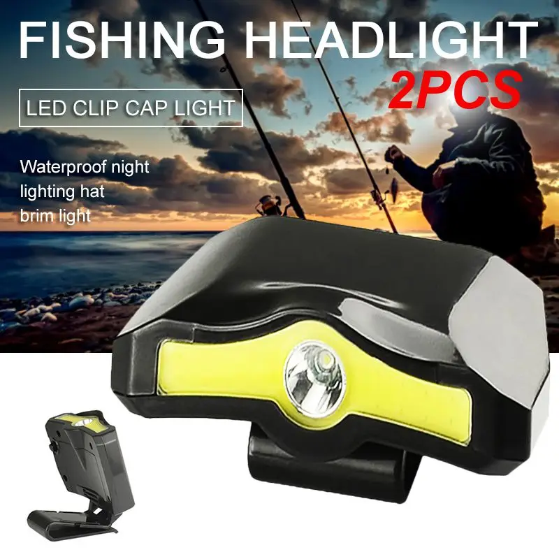

2PCS Light Headlight Waterproof Portable Light Flashlight Hiking Camping Cycling Working Fishing Head Lamp Outdoor Tools