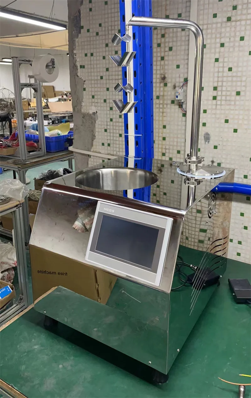 New Tabletop Chocolate Fountain Tempering Machine 7L Chocolate Dispenser Melter with Digital Display Panel Commercial Use