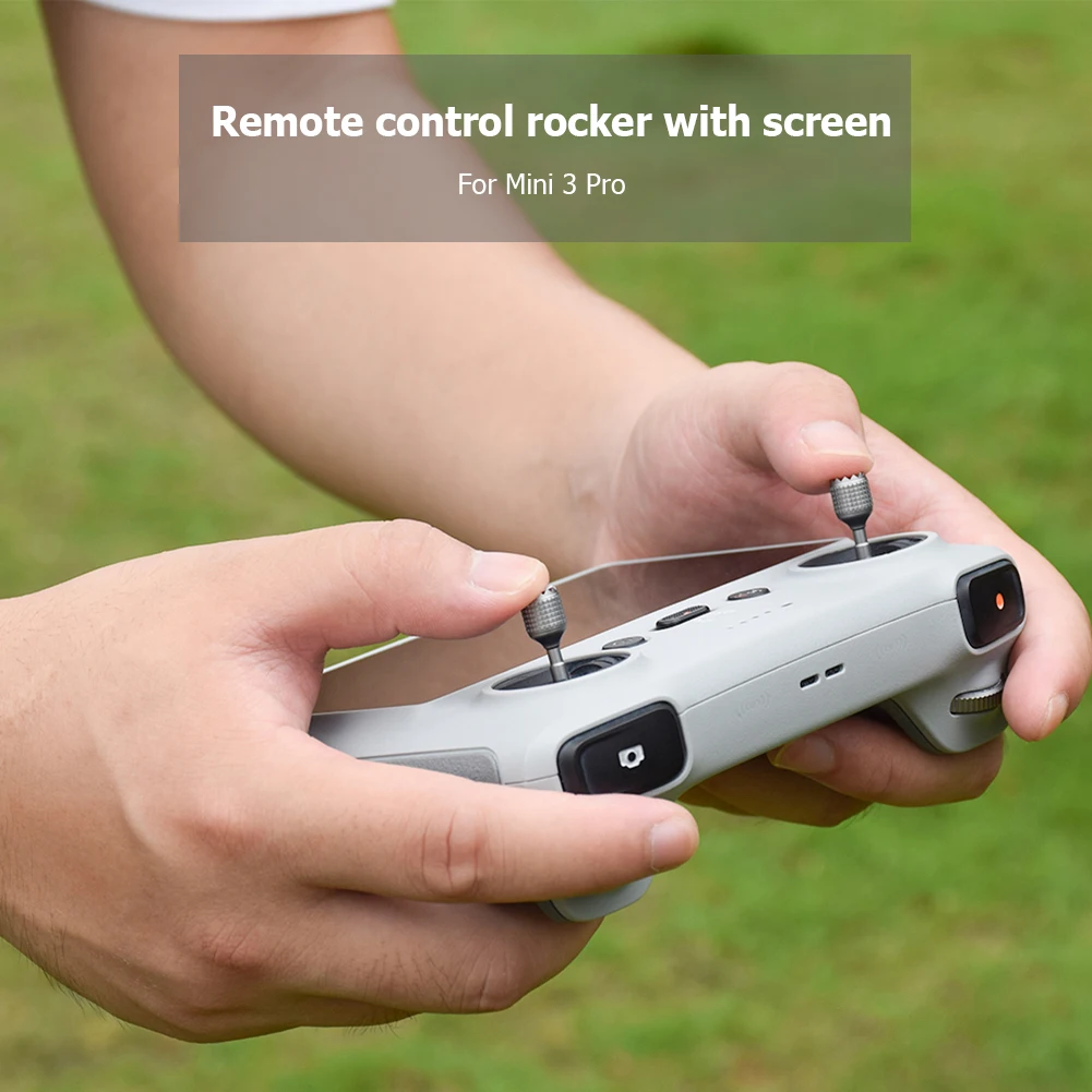 2 PCS RC Controller Sticks Aluminum Alloy Remote Controller Sticks Replacement Control Joystick Thumb Rocker for DJI Mini 3 Pro