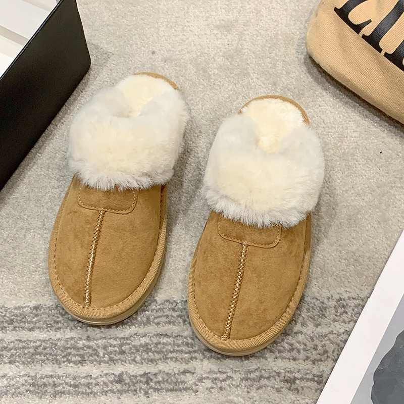 

2023 модные зимние ботинки для снега, встроенные легкие женские тапочки для дома и улицы