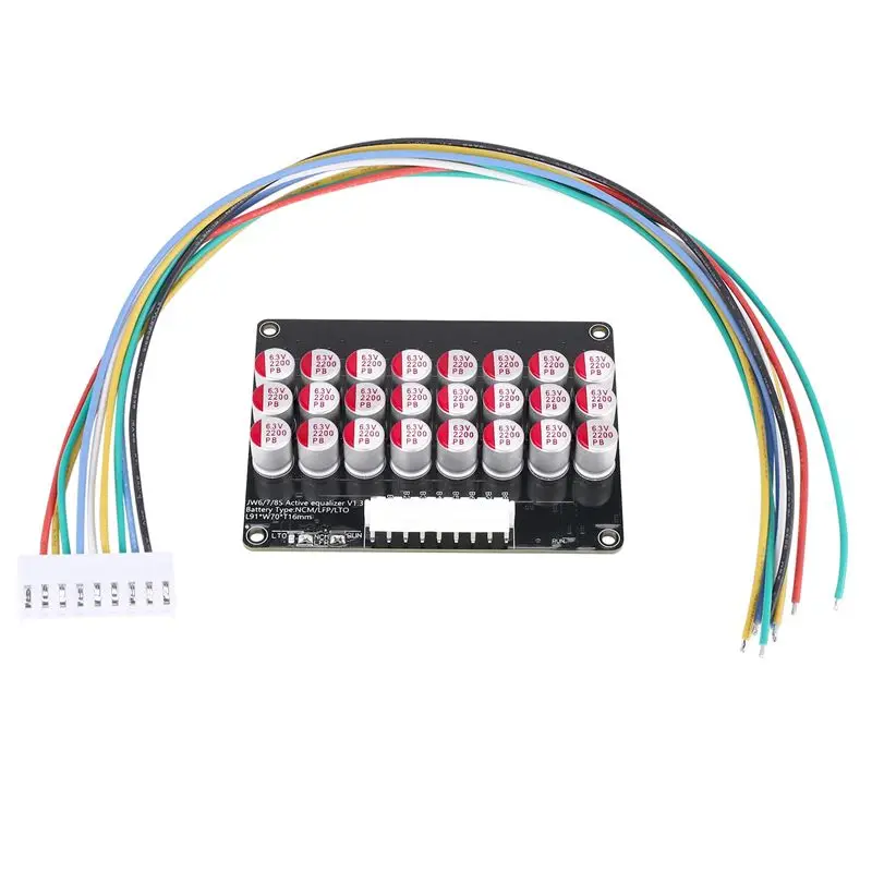 P-프리미엄-8S 액티브 이퀄라이저 밸런서 Lifepo4 Lipo LTO 배터리 에너지 이퀄라이제이션 커패시터 BMS 보드