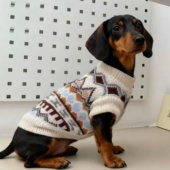 Bohemian Knitted Dog Sweater 1