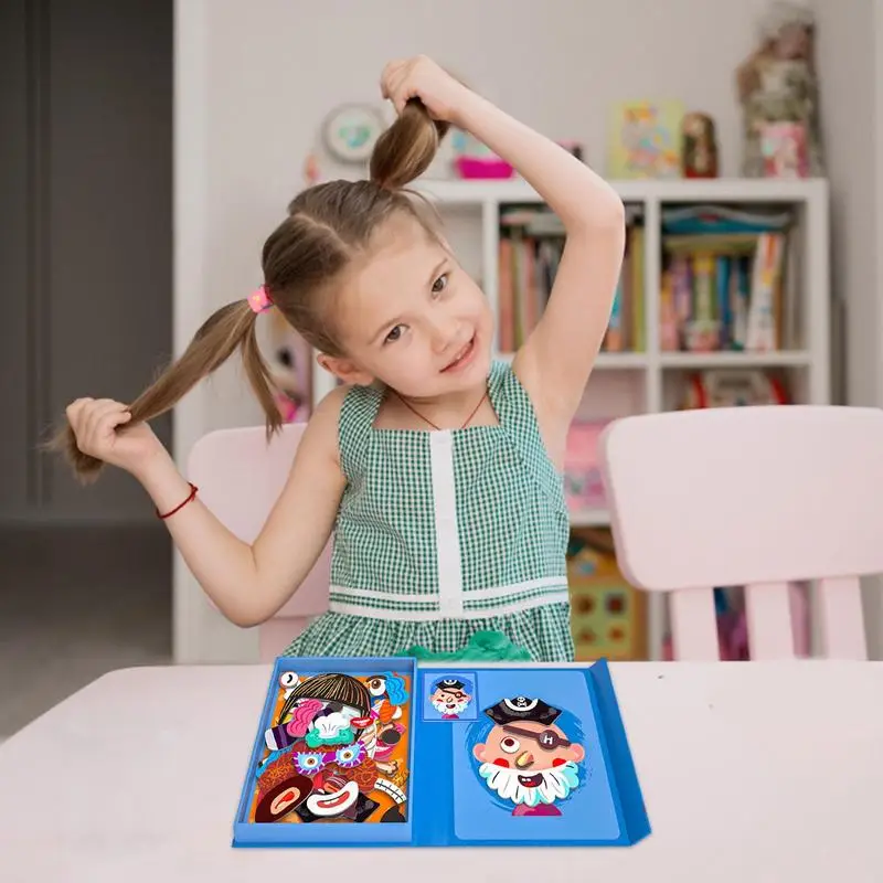 Magnetic Puzzle Jigsaw Montessori Brain Teasers Toy Educational Developing Fine Motor Skill IQ Toys Gifts For Preschool