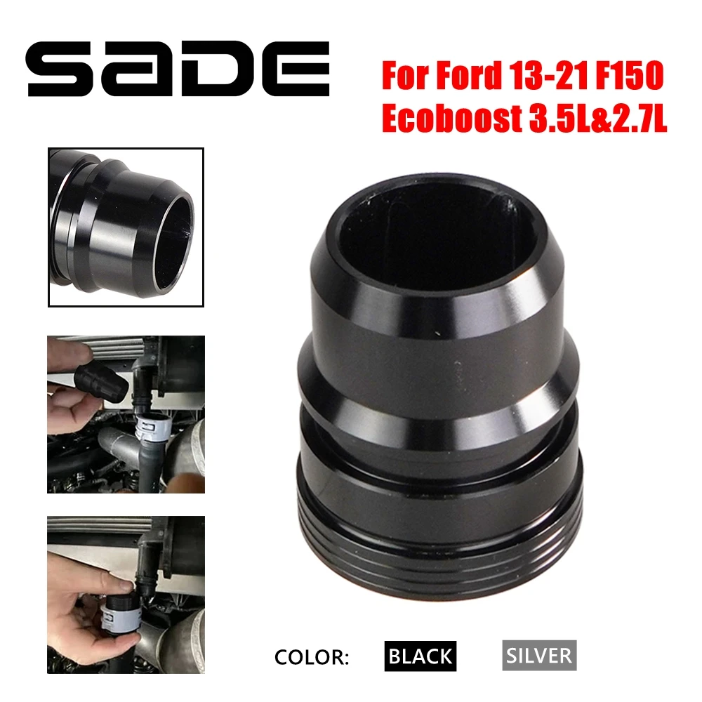 Blow Off Valve Mod Plug Turbo Hiss For Ford 13-21 F150 Expedition Ecoboost 3.5L 2.7L VTA Fuel System Parts Replacement Aluminum