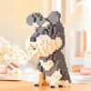 Building Blocks Set Collie Husky Bulldog Corgi Schnauzer 3D Model Animal Dog Mini Diy Bricks Figure Toys For Kid Chirstmas Gifts 4
