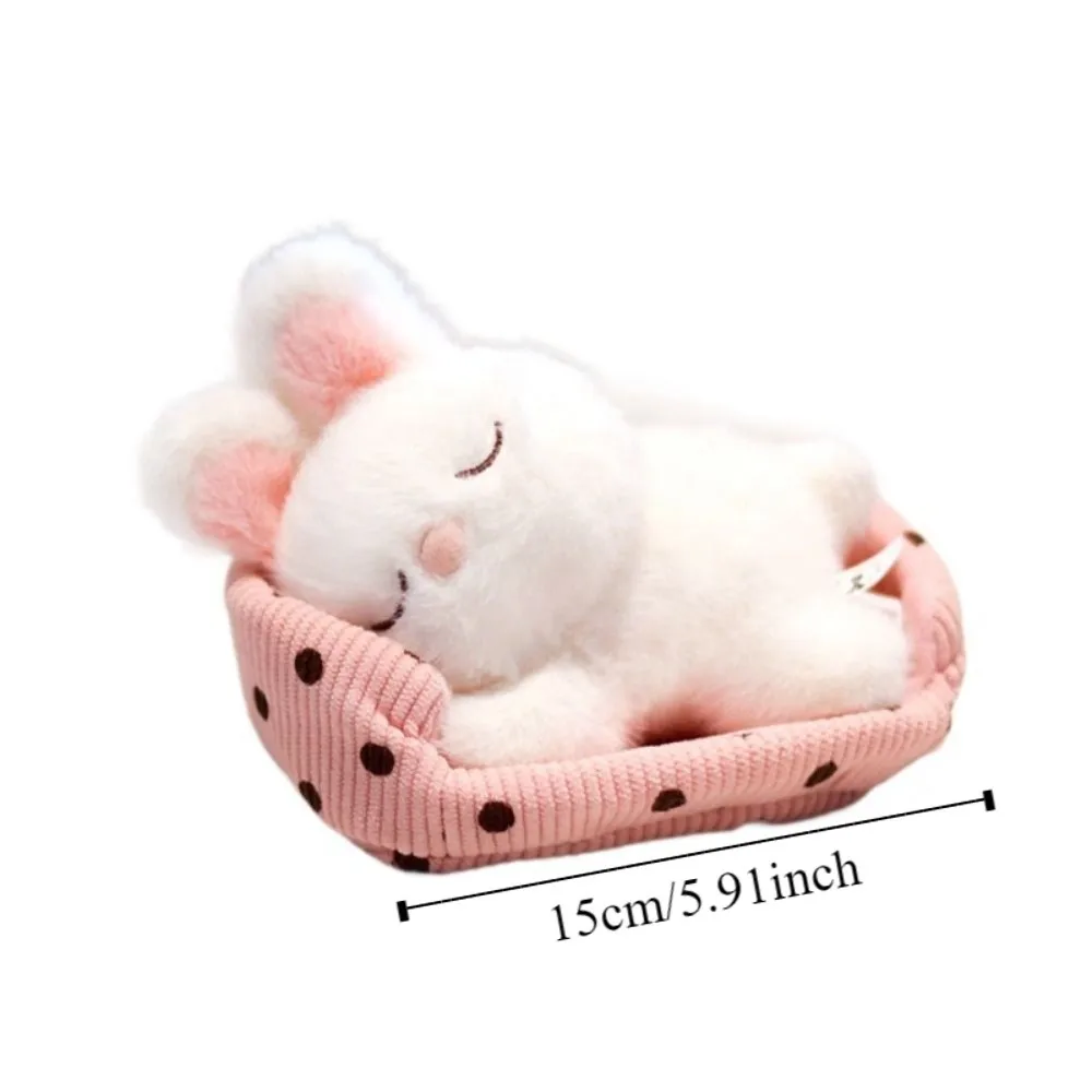 PP Cotton Sleep Animal Plush Toys Appease Lifelike Lie Prone Animal Toys Collection Ornaments Cartoon Rabbit Bear Pig Doll Kids