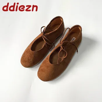 new Fashion Round Toe Mary Janes Ladies Flats Slip On Shoes Outdoor Female Butterfly-Knot Footwear Lolita Women Flats Shoes 1