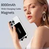 CHXDEV Ultra Thin Phone Charger. Portable Power Bank With All Phones. 8000mAh &5V 2A Fast Charge. B For iPhone XIAOMI Samsung 4