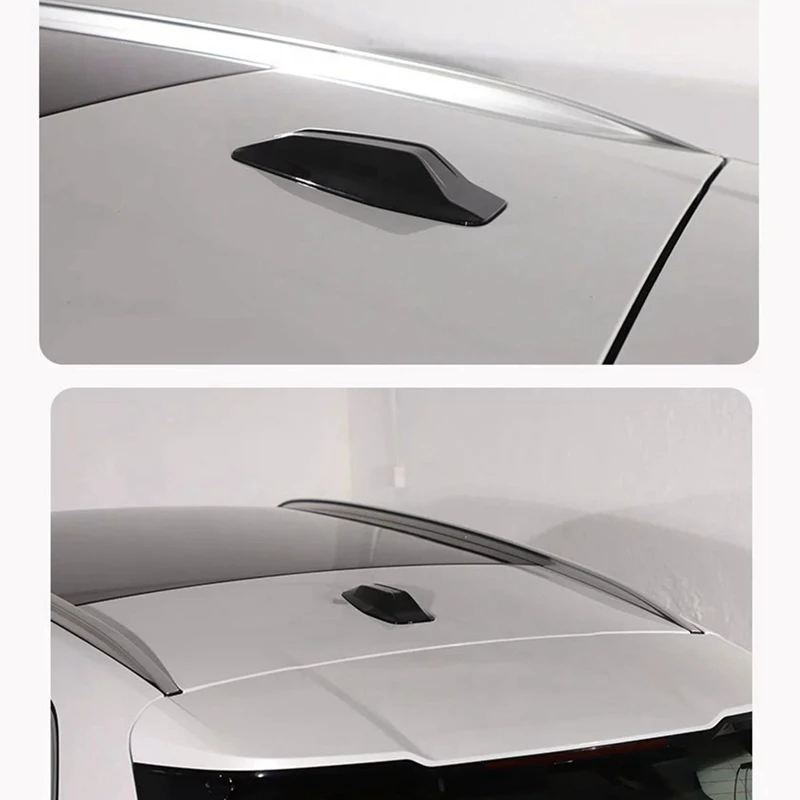 Car Shark Fin Antenna Cover Trim For BMW X1 U11 + Radio Signal Base Sticker window door cover trim car radio mast
