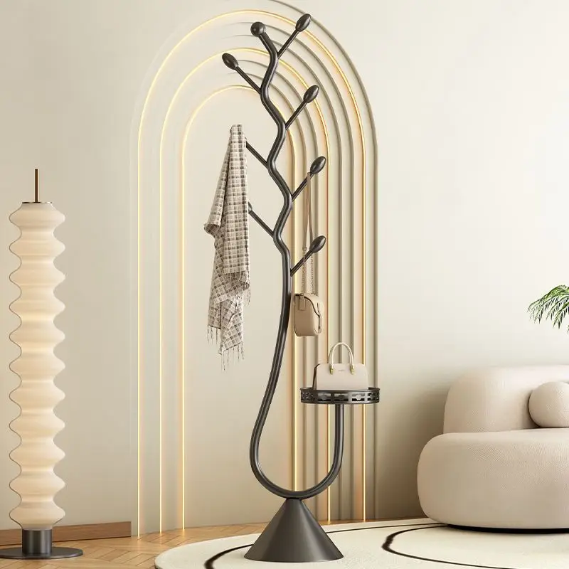 شماعة أرضية منزلية لغرفة النوم وغرفة النوم، رف معط...