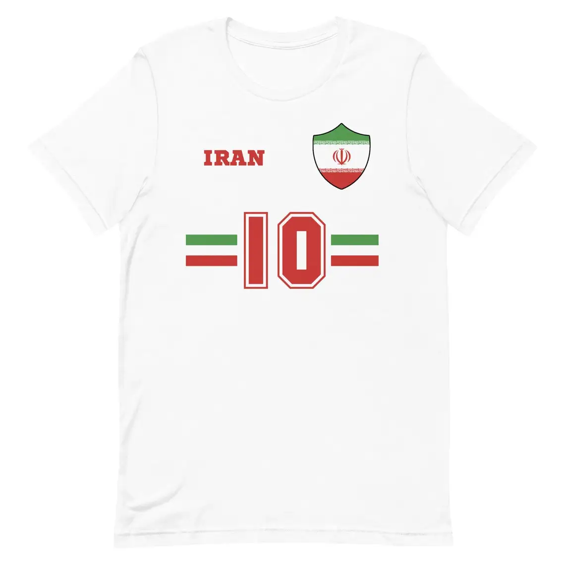 Camicia Iran Maglia Da Calcio Iran Squadra Personalizzata Melli Maglia Da Torneo Di Calcio Personalizza Il Tuo Numero Regalo Di Natale Xs-5Xl