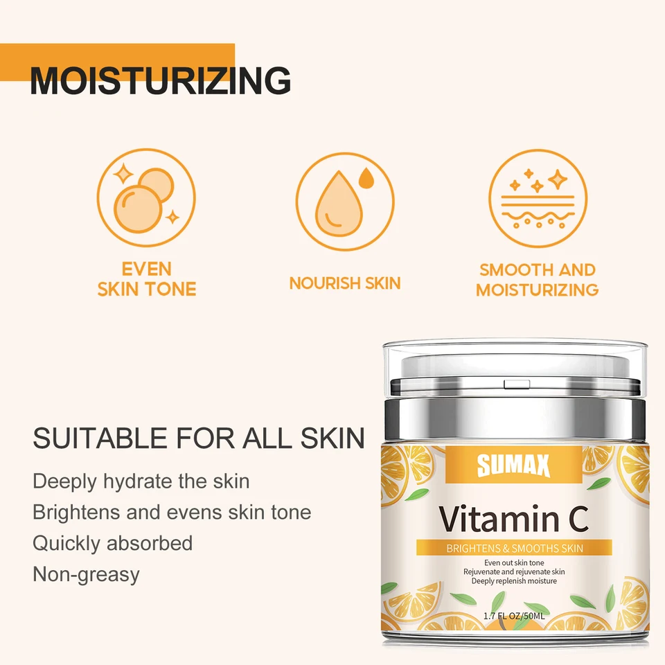 【★chanma★】 C-Quence Cream Plusを2本 SUMAX Vitamin C Face Cream Faical skincare Moisturizing