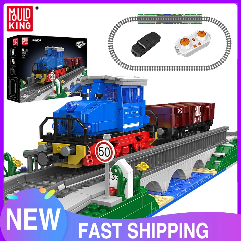 Mould King 12038 Technical Train Toys The ESU KG230 Locomotive Building Block Assembly RC Train Brick Set Kids Christmas Gift