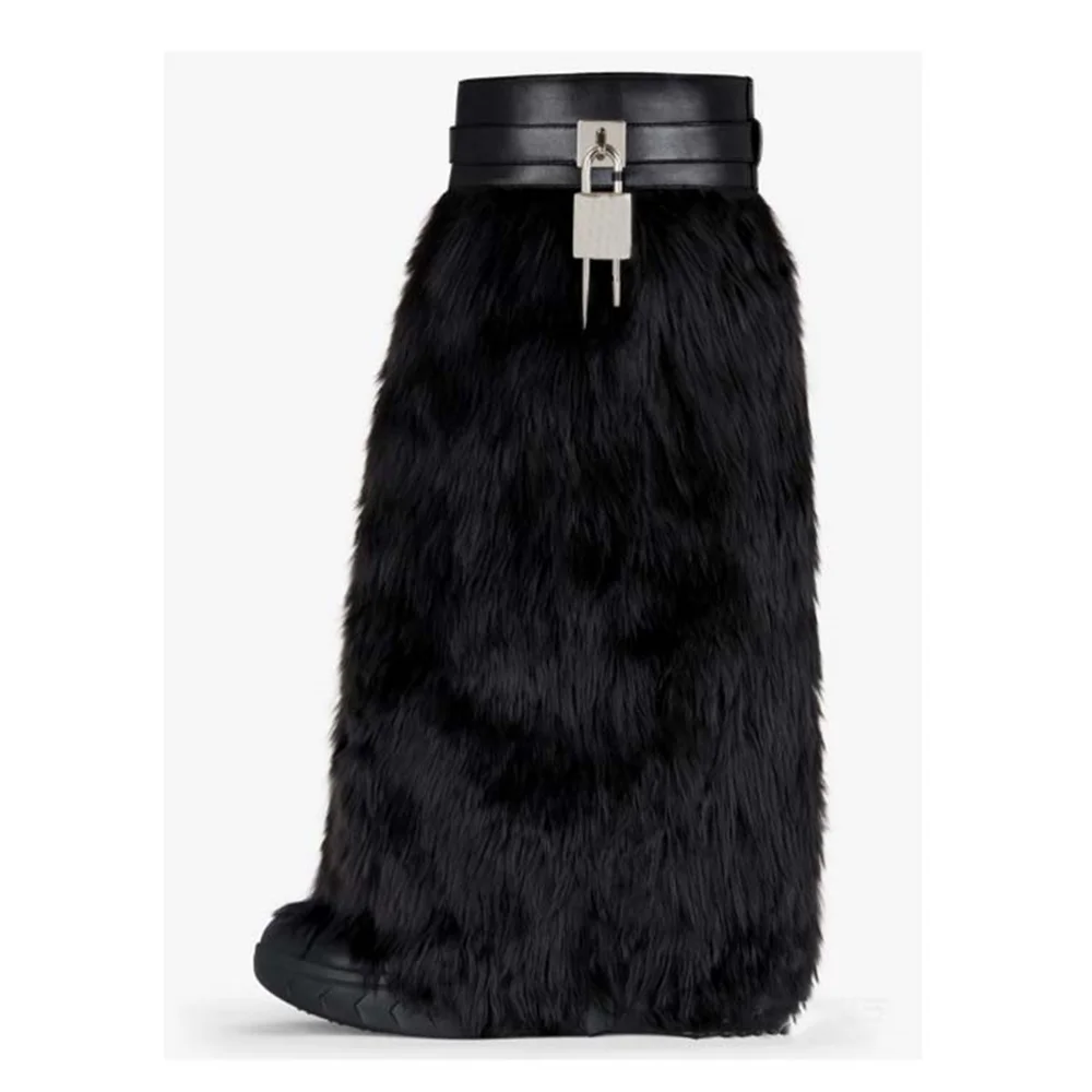 

2023 Autumn/Winter Fashion Women's High Muffin Bottom Cusp Slip On Calf Boot Sexy Everything Goes Together