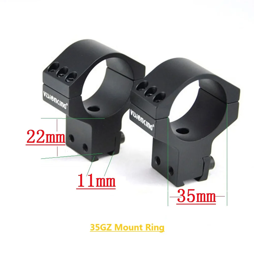 Visionking Optical Sight Bracket Rifle Scope Rings 35mm Mount Tactical Hunting 11 mm Dovetail High Rings Mount