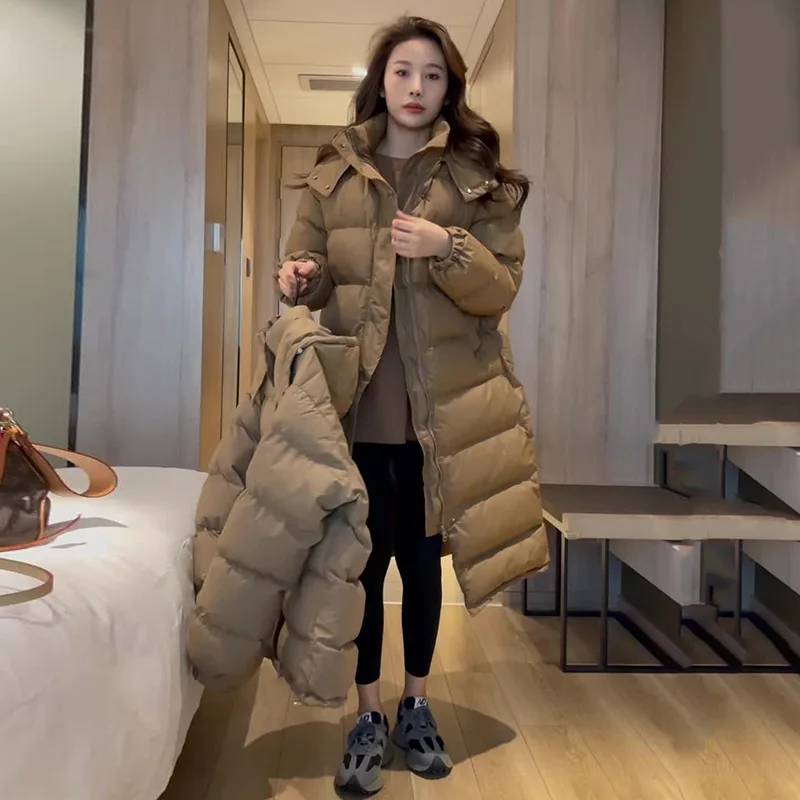 

CHVIN 2022 WINTER LONG EXTRA WARM WOMENS WHITE DUCK DOWN COATS