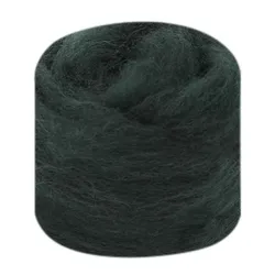 Vibrant Green Wool Fiber for Needle and Wet Felting - Perfect for Handmade Spinning and DIY Crafts (77)