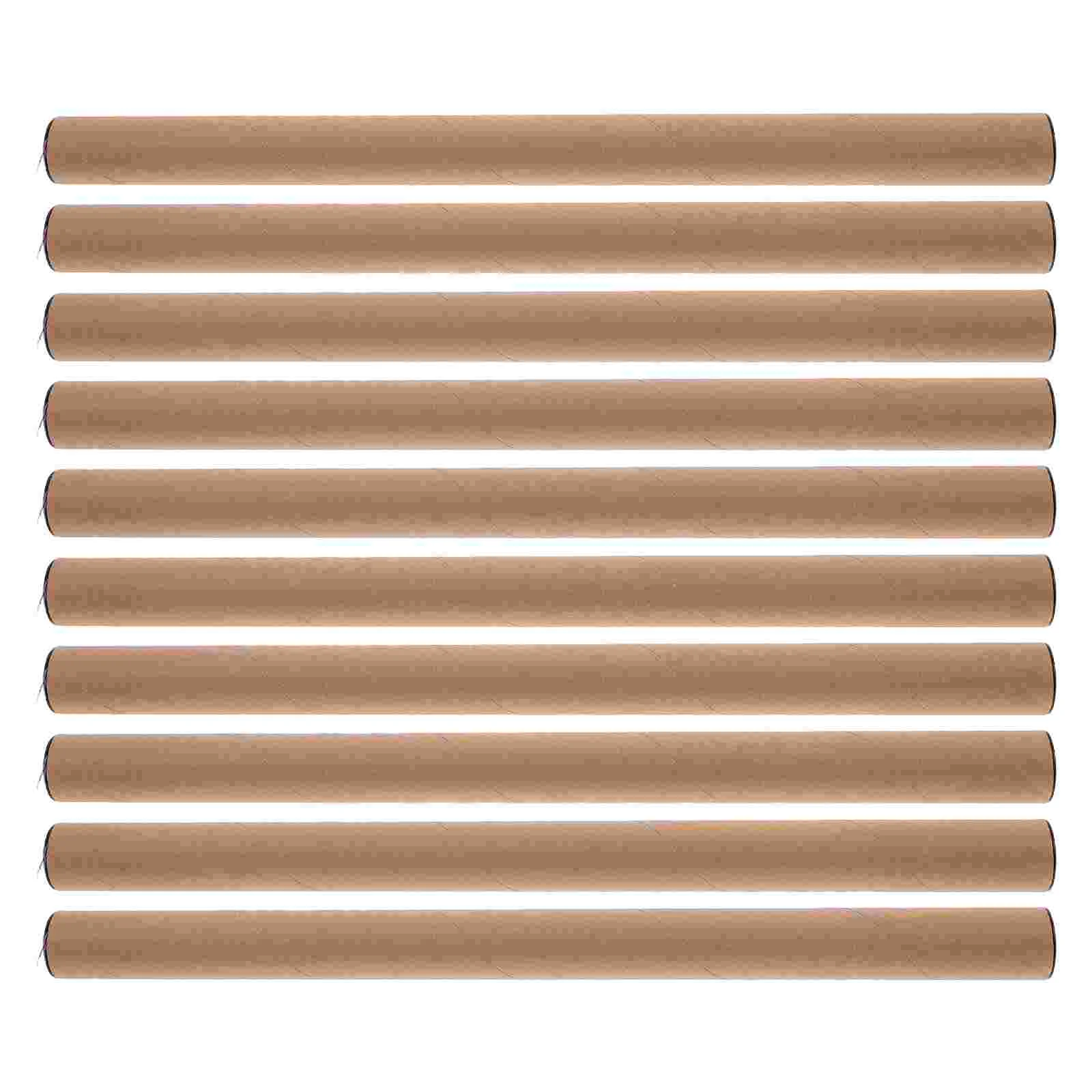Poster Mailing Tube Cardboard Tubes Packaging Round Paper Storage Artwork 10 Pcs art transport tube