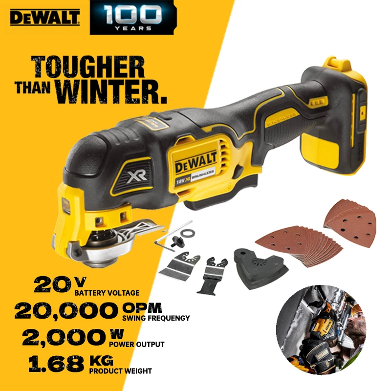 

DEWALT DCS355 Oscillating Tool Kit Brushless Cordless Starlock Compatible Multifunction Oscillating Multi-Tools Trimmer Saw