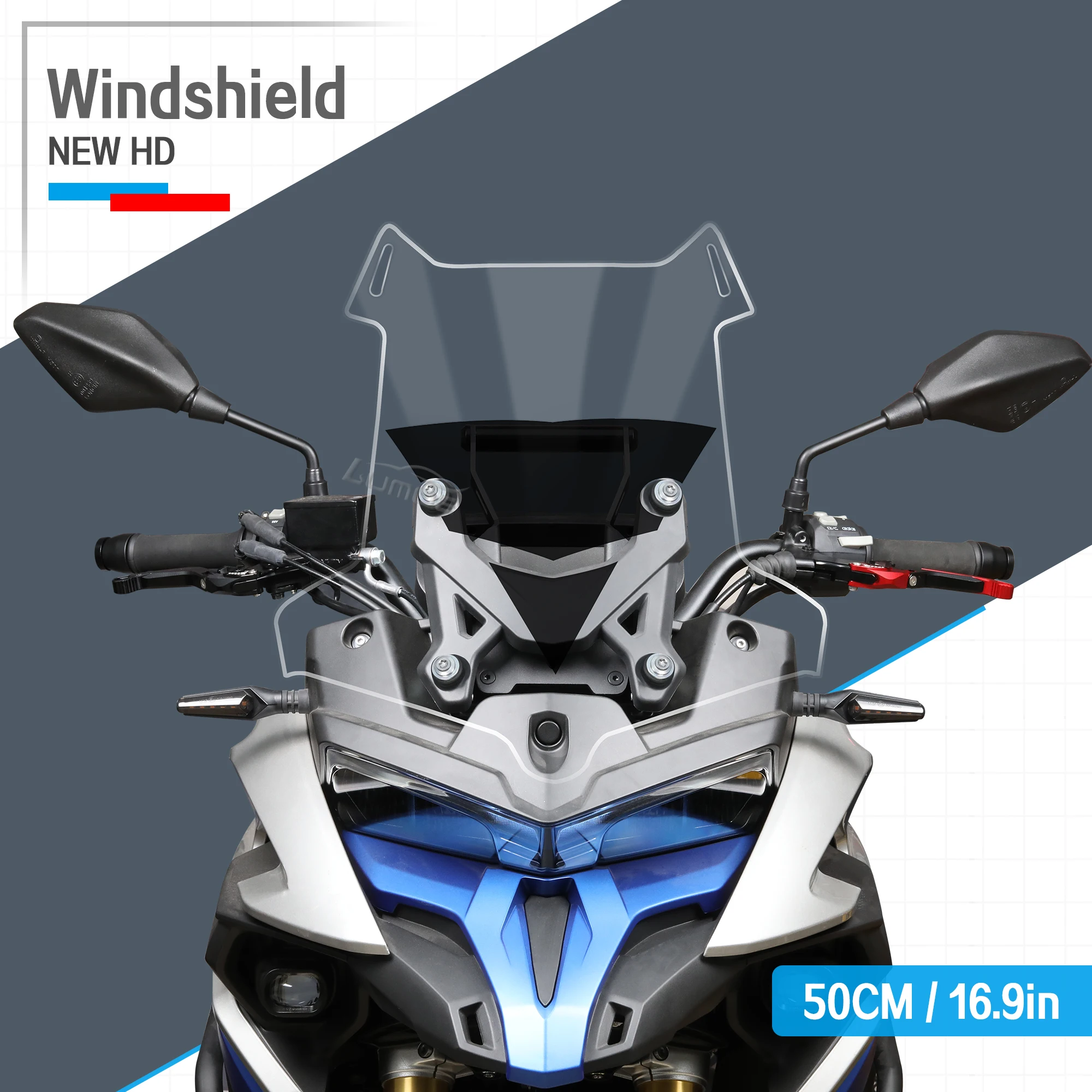 Per Voge Ds525X 525Dsx Dsx525 Dsx 525 Dsx 525X Moto Aumentare Allargare Parabrezza Parabrezza Parabrezza Deflettore