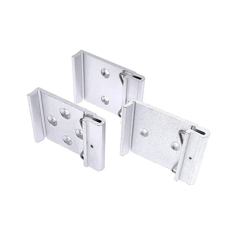 DIN Rail Clip 35mm 25mm 45mm metale Fixed Relay C45 mounting buckle Simple fixing rack with mounting holes
