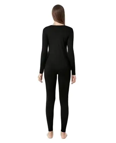 Merino Wool Base Layer Sets Womens 180G Lightweight Merino Wool Thermal Underwear Set Long John Shirt Bottom Pants for Ski
