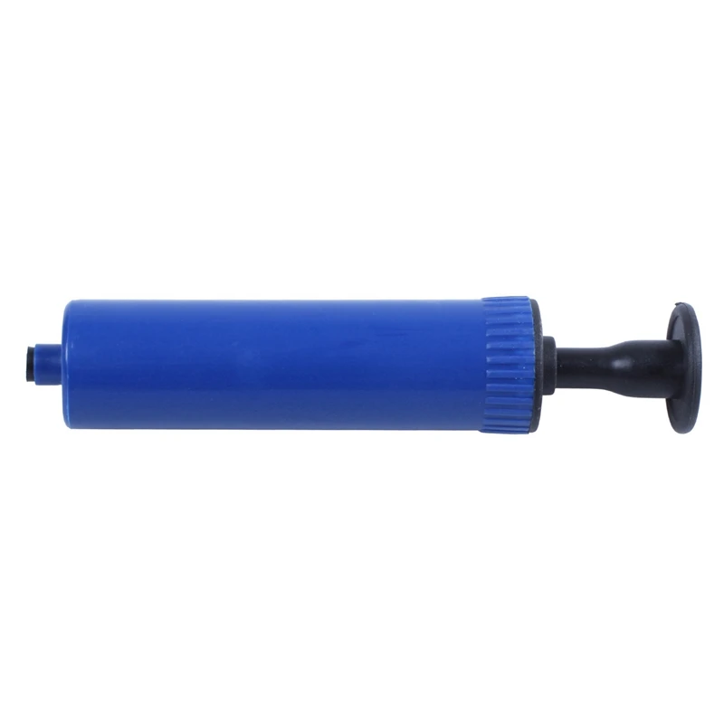 6X Football Soccer Inflatable Ball Hand Air Pump With Needle Blue
