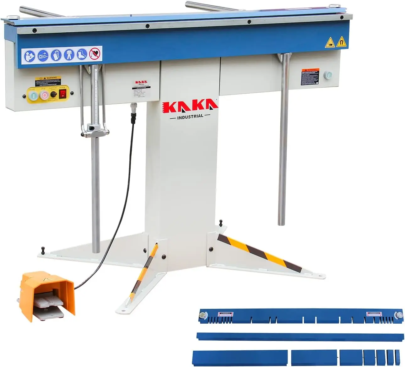 48-Inch Magnetic Sheet Metal Press Brake, 16-Gauge Mild Steel Capacity, 6-ton magnetic power, bend boxes or pans to any depth