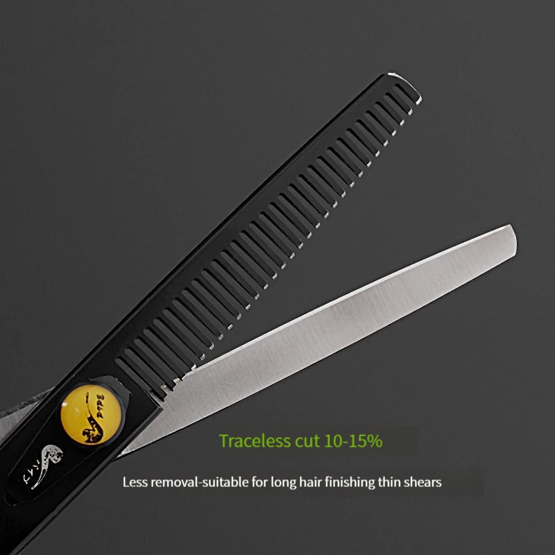 Description Picture 3 of itemPipe Professional Barber And Hair Scissors Set 5.5 Inch Hairdresser Flat Tooth Scissors With Thin Bangs