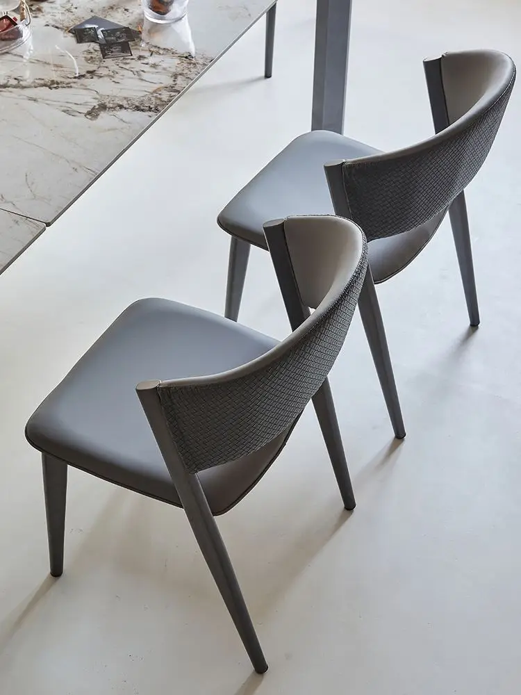 Nordic Modern Light Luxury Simple Style Small Family Armrest Armchair Leisure Chair Coffee Chair Dining Room