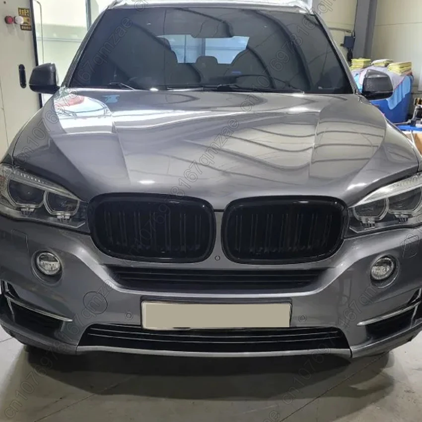 BMW F15 X5 F16 X6 X5M F85 X6M F86 2014-2018 프론트 범퍼 키드니 후드 그릴용 싱글/더블 라인 스타일 레이싱 그릴