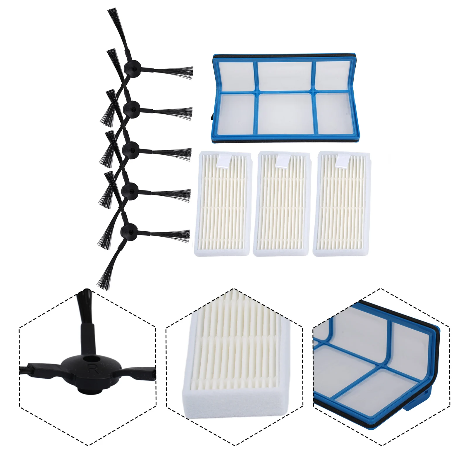 Vacuum Cleaner Kit For Medion MD 18500 /18600 /MD18501/MD16192 Filter Side Brush Filtering Micro-dust Dust