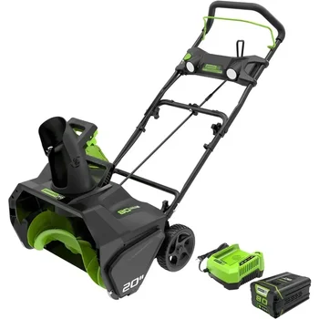 80V (75+ Compatible Tools) 20” Brushless Cordless Snow Blower, 2.0Ah Battery and Charger Included.Snow blower.Garden tools 1