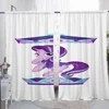 Window Kitchen Curtains for Living Room 2 Pieces Blackout Curtains Door Curtain My Little Pony-y Bedroom Decoration Partition 3