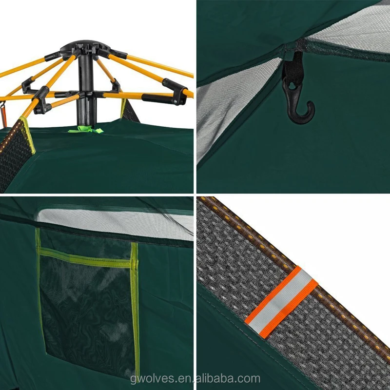 3-4 Person Automatic Family Portable Camping Tents for Outdoor hiking