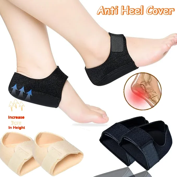 Plantar Fasciitis Silicone Heel Protector for Spurs Shock Absorption Shoes Pads U Cup Half-yard Socks Sleeve Pain Relief Insoles heel protector heel protector pads
