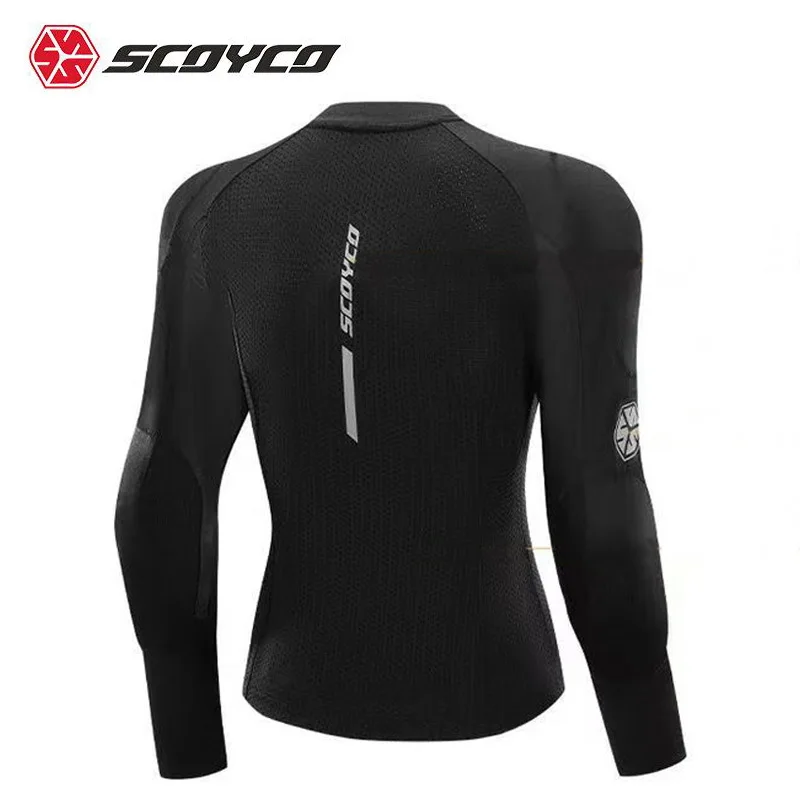 Summer Breathable Women's SCOYCO Motocross Motorcycle Armor Knight Riding Protect Anti Fall Soft Motorbike Armors Racing Jacket