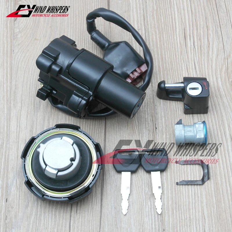 혼다 CRF300 L CRF 300 L CRF300L 2020-2024용 오토바이 연료 가스 캡 점화 스위치 시트 잠금 키 키트