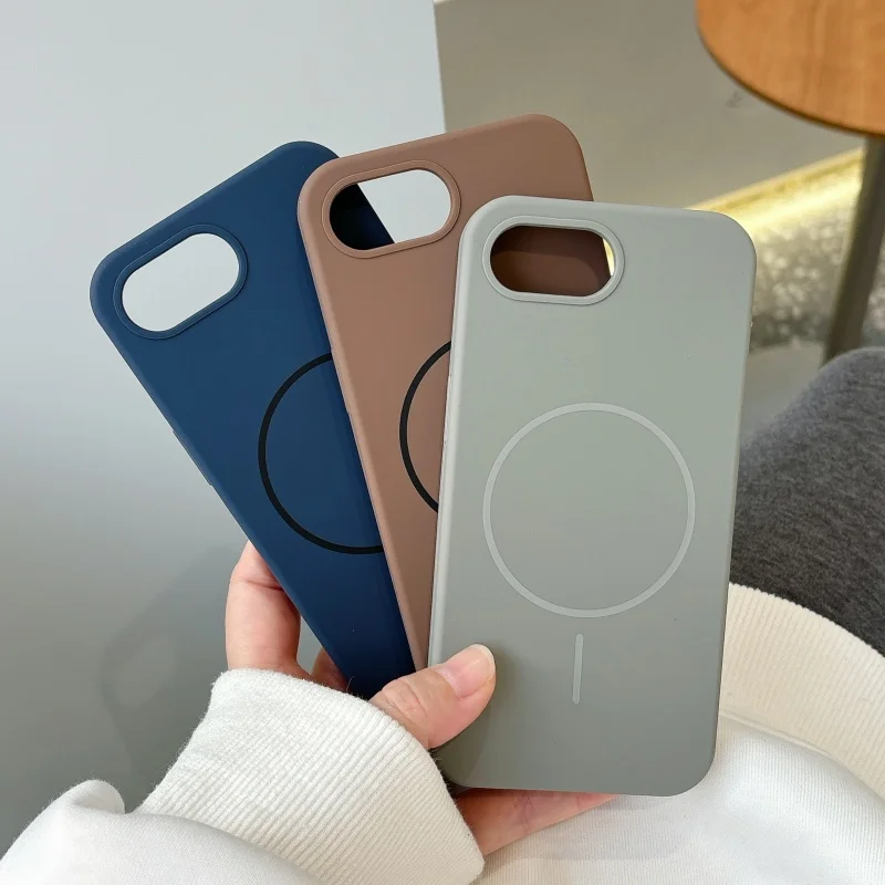 Magnetic Matte Soft Cover with Liquid Silicone