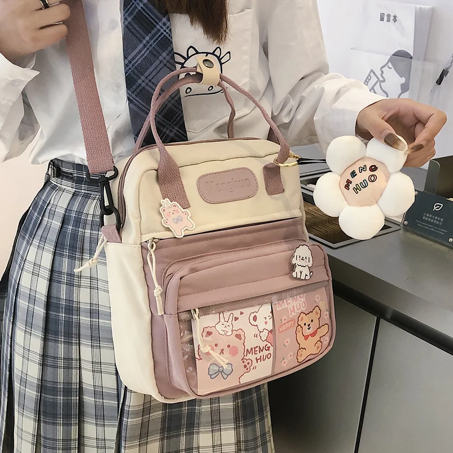 Mochilas de estilo para mujer, morrales pequeños de nailon impermeables para chicas adolescentes, escolares, mochila de viaje con flores - AliExpress Maletas y bolsas